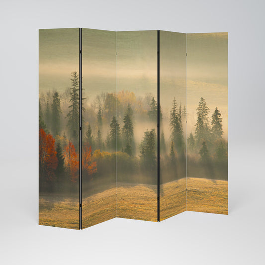 GILDING HOURS Decorative 5-Panel Room Divider