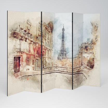 PARISIAN DAYDREAM - Divisorio decorativo per ambienti a 6 pannelli
