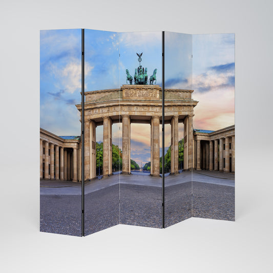 PILLARS OF MEMORY Decorative 5-Panel Room Divider