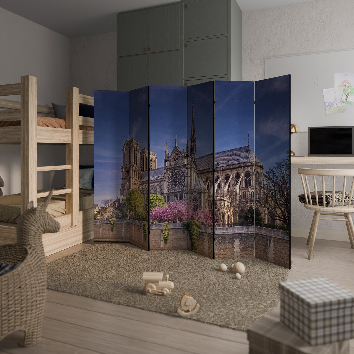 SACRED SPLENDOR Divisorio decorativo per ambienti a 6 pannelli