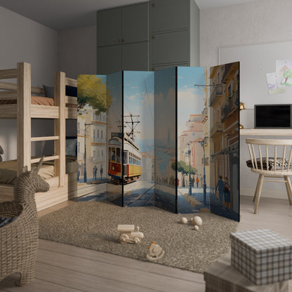 TRAMWAY DREAMSCAPE Divisorio decorativo per ambienti a 6 pannelli