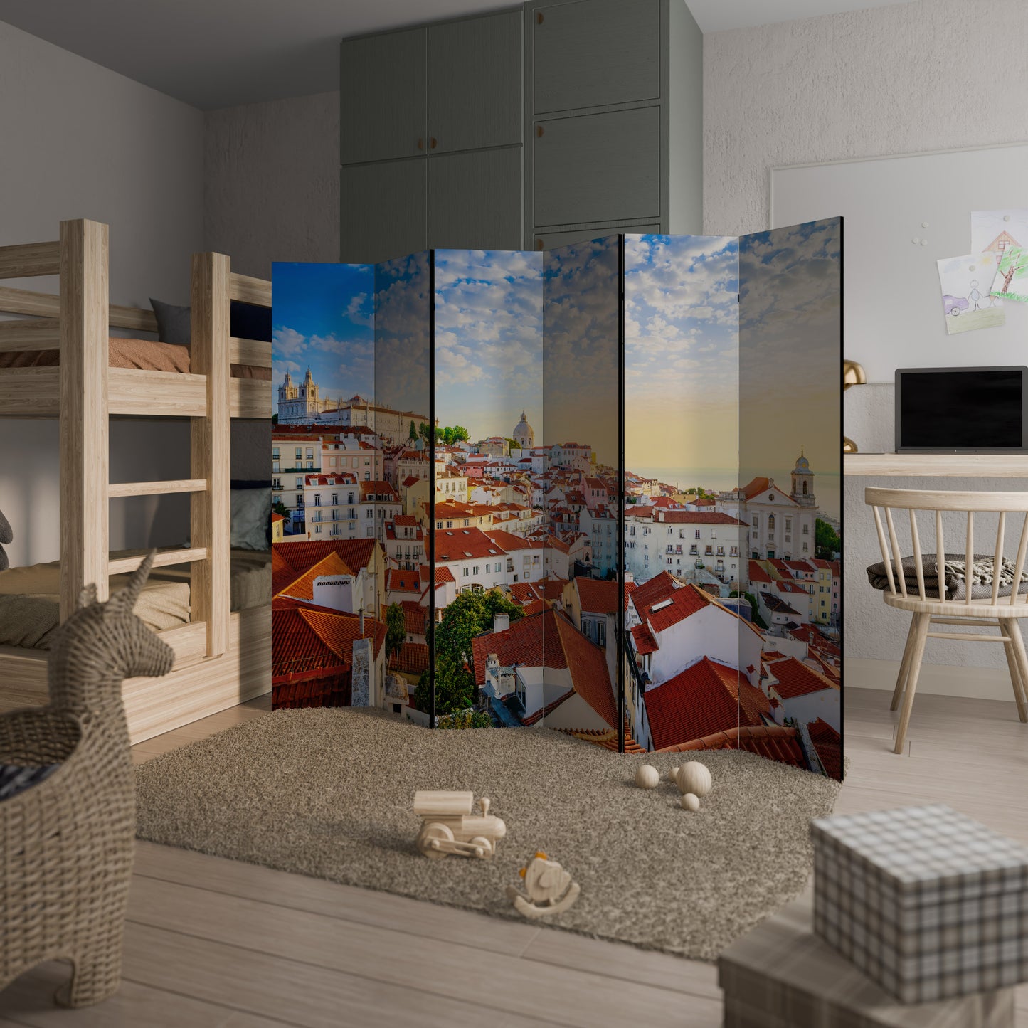 ROOFTOP RADIANCE Divisorio decorativo per ambienti a 6 pannelli