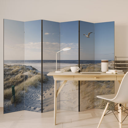 PARETE DIVISORIA DECORATIVA A 6 PANNELLI SEASIDE DREAMING