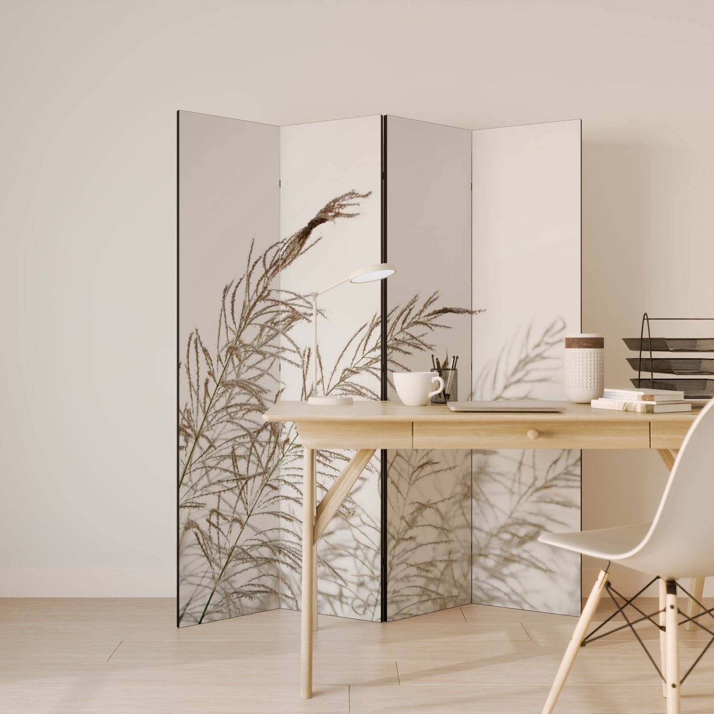 WHISPERING WINDS Decorative 4-Panel Room Divider