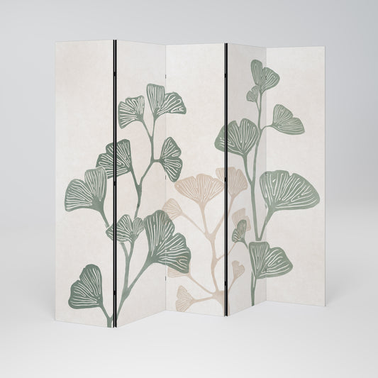 THE GOST OF GINKGO Decorative 5-Panel Room Divider