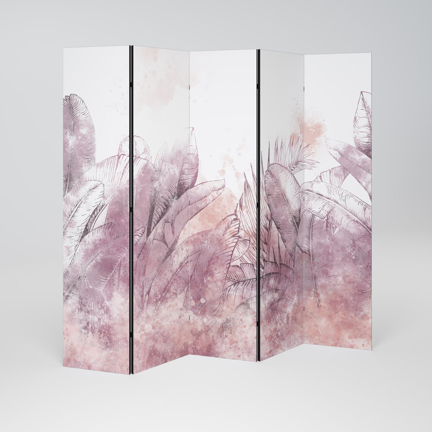 TROPICAL GLAM Decorative 5-Panel Room Divider