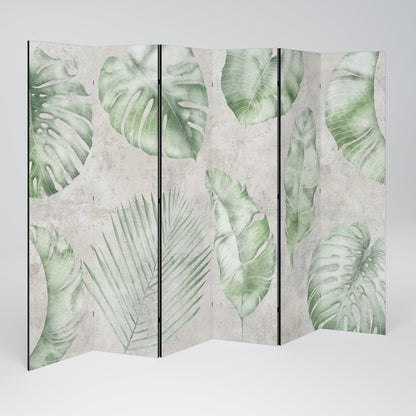 LUSH LEAF WHISPERS Divisorio decorativo per ambienti a 6 pannelli