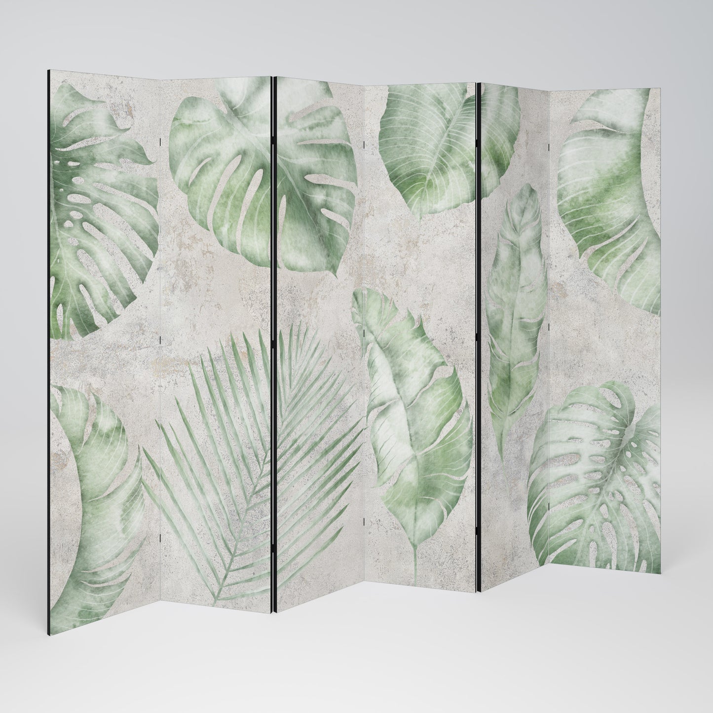 LUSH LEAF WHISPERS Divisorio decorativo per ambienti a 6 pannelli