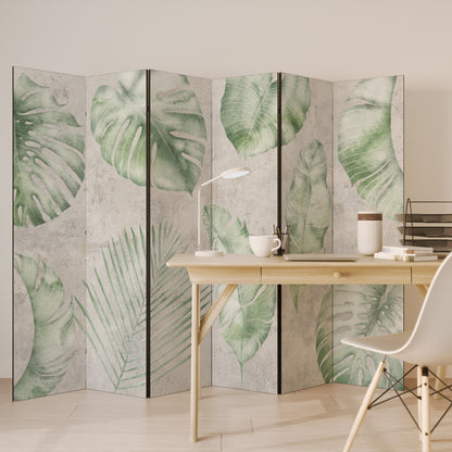 LUSH LEAF WHISPERS Divisorio decorativo per ambienti a 6 pannelli
