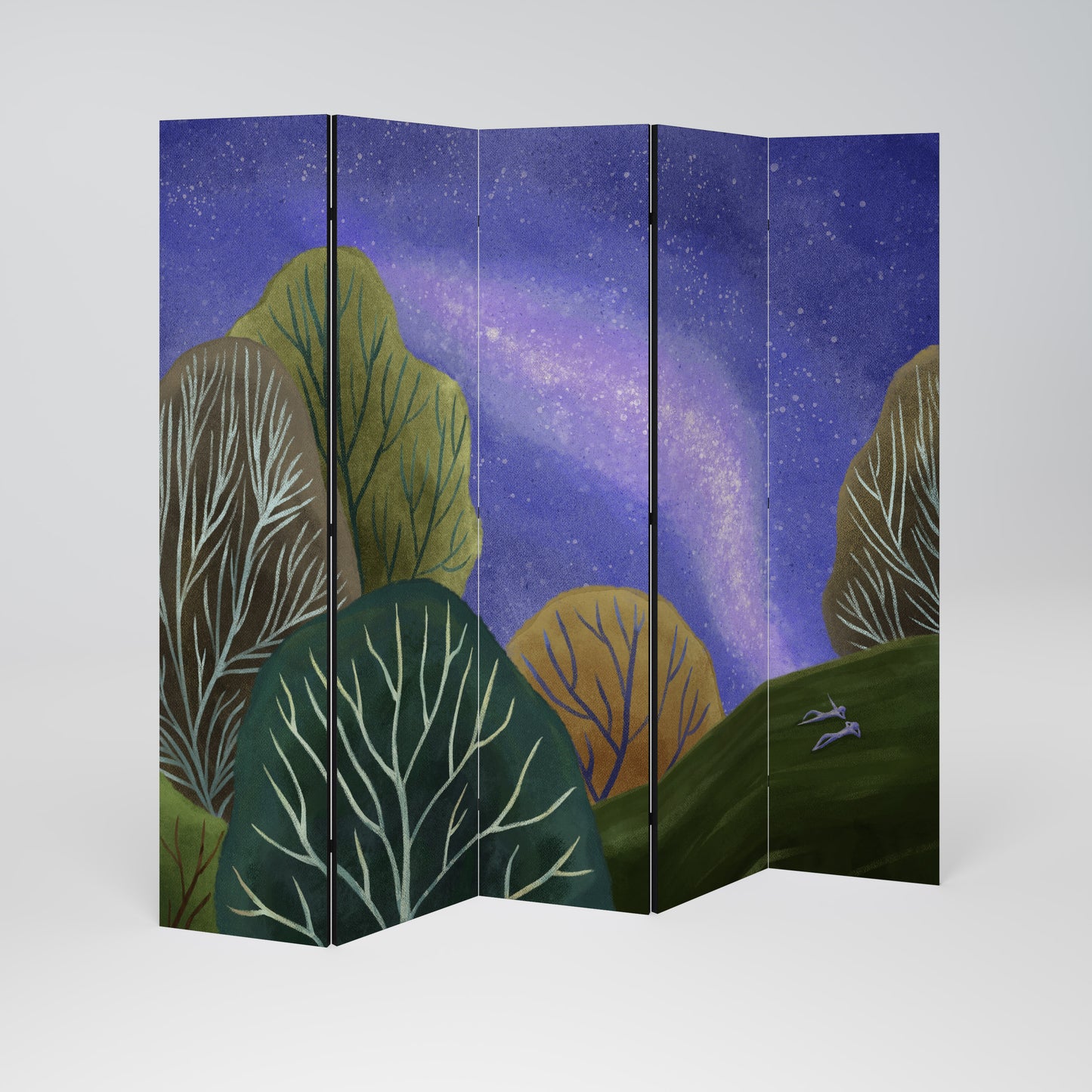 STARLIT VIBE Decorative 5-Panel Room Divider