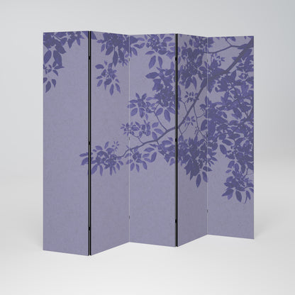 ELEGANT LEAFY VEIL Decorative 5-Panel Room Divider