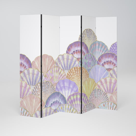 PASTEL OCEAN DREAMS Decorative 5-Panel Room Divider
