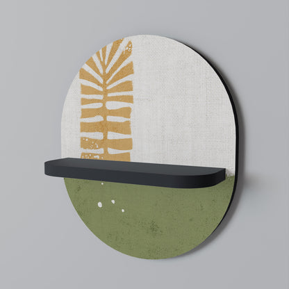 GREENERY WALK Mensola Ovale Decorativa con Finitura Nera