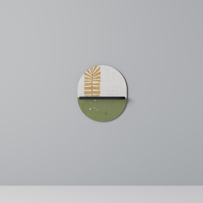 GREENERY WALK Mensola Ovale Decorativa con Finitura Nera