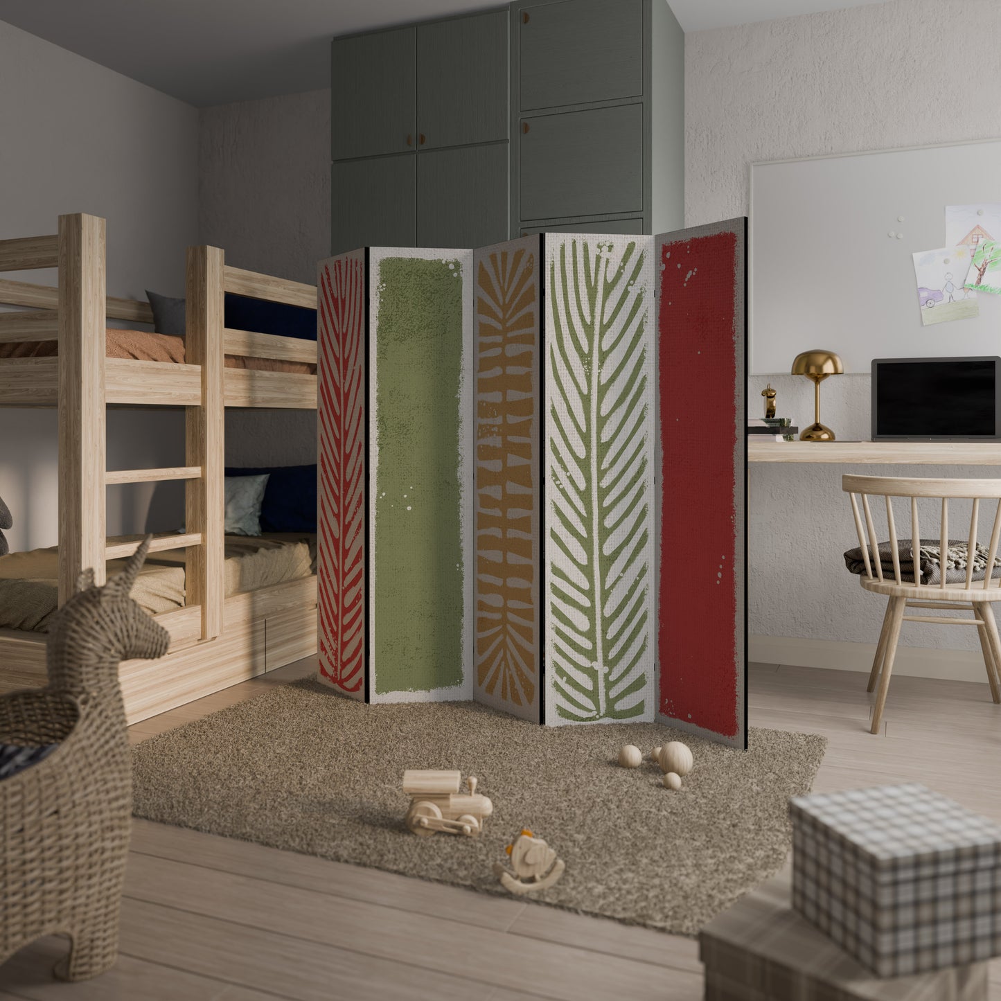 GREENERY WALK Decorative 5-Panel Room Divider