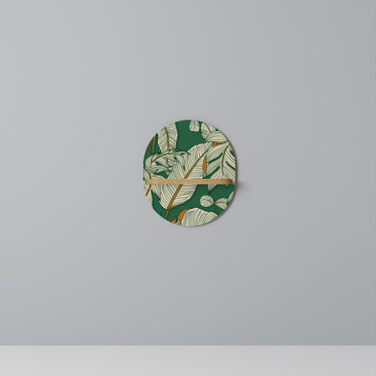 VERDANT PLEASURES Oval Art Shelf In Oak Effect