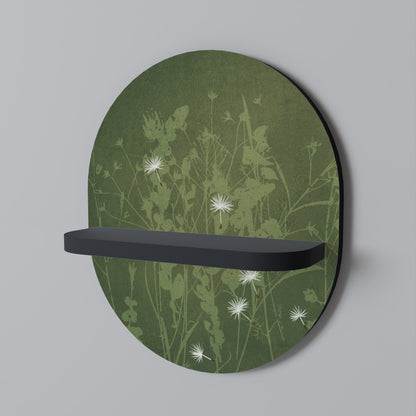 DANDELION HOLD Mensola Ovale Decorativa con Finitura Nera