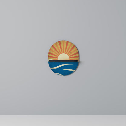 SUNNY SLIDE Mensola Ovale Decorativa con Finitura Nera