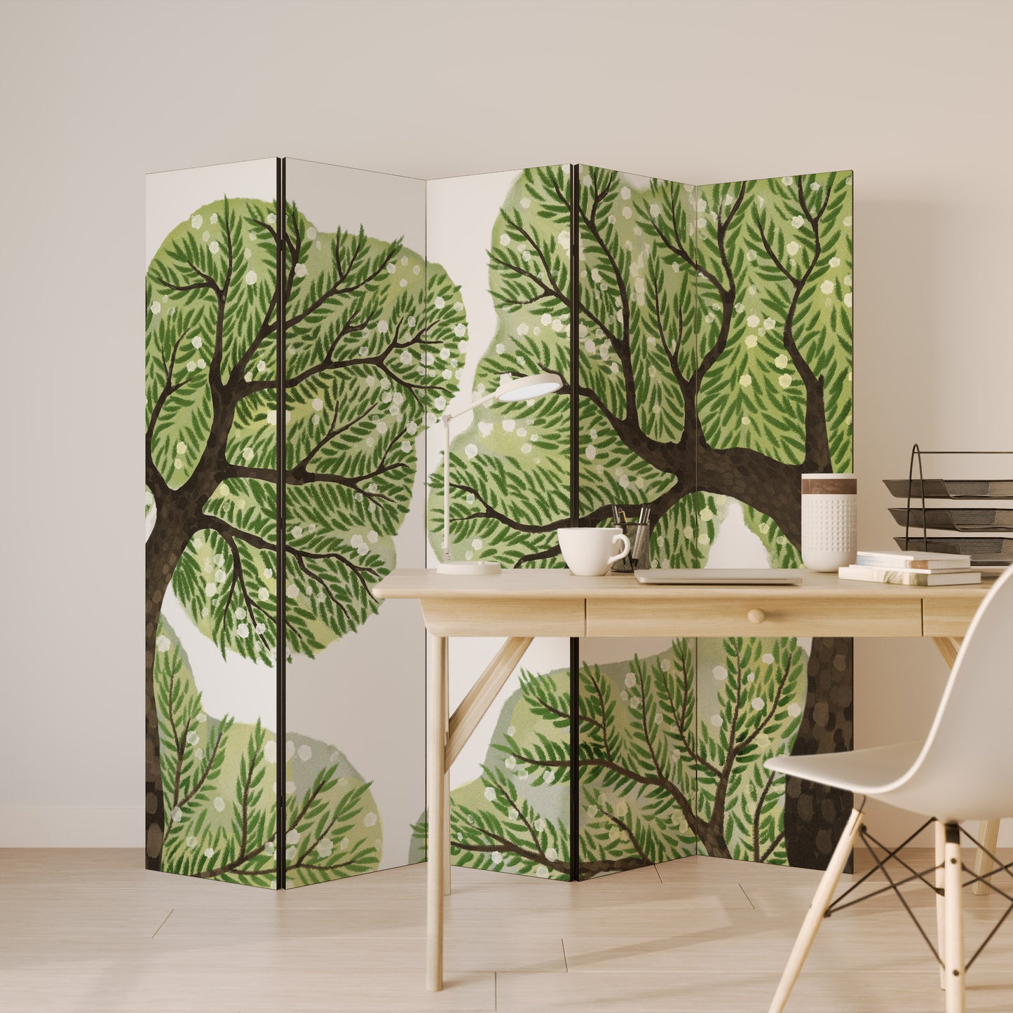 WILDERNESS DASH Decorative 5-Panel Room Divider