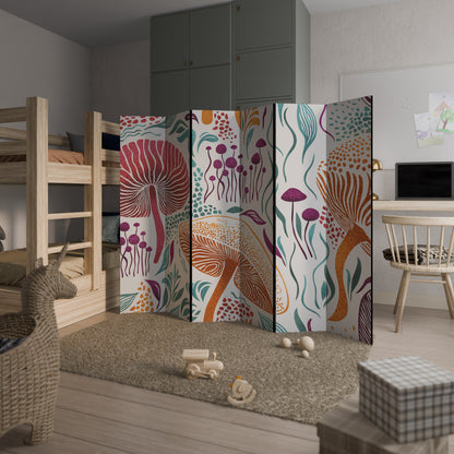 FUNGUS FANTASY Divisorio decorativo per ambienti a 6 pannelli