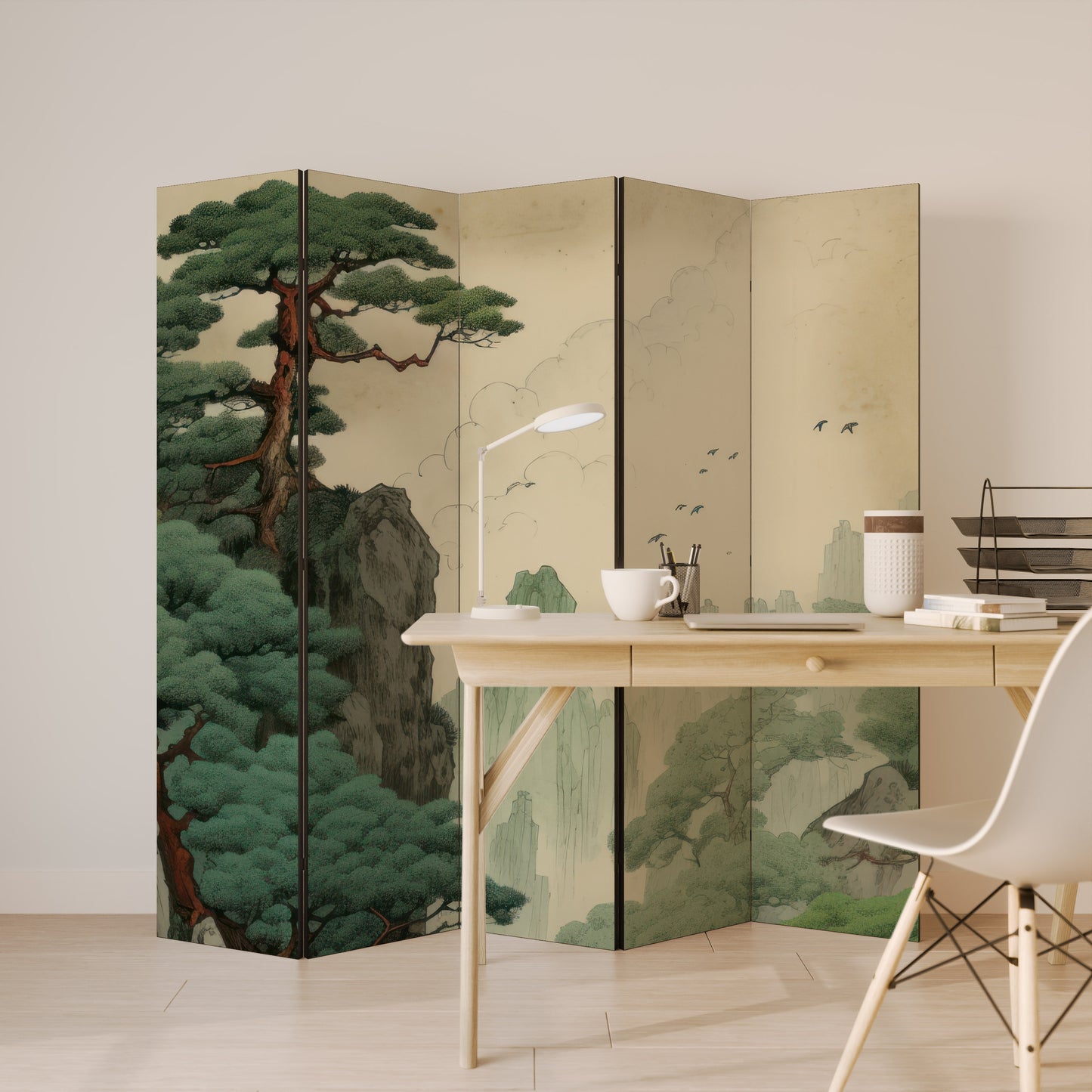 VERDURE ABYSS Decorative 5-Panel Room Divider