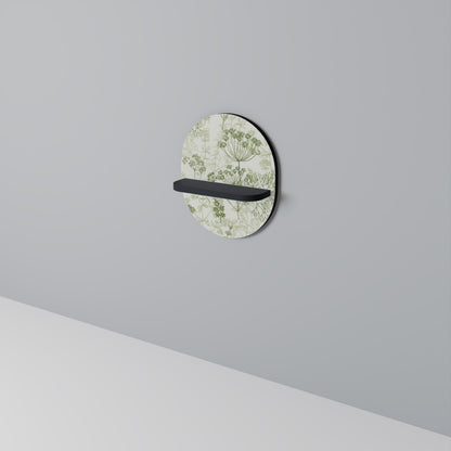 FENNEL BALDACHIN Oval Art Shelf In Black Finish