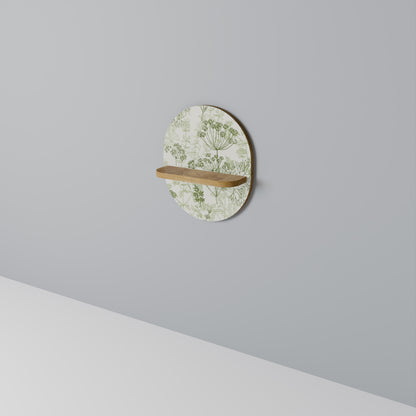 FENNEL BALDACHIN Mensola Ovale Decorativa in Effetto Rovere