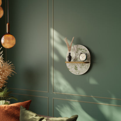 FENNEL BALDACHIN Mensola Ovale Decorativa in Effetto Rovere