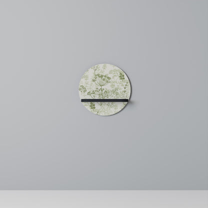 FENNEL BALDACHIN Round Art Shelf In Black Finish