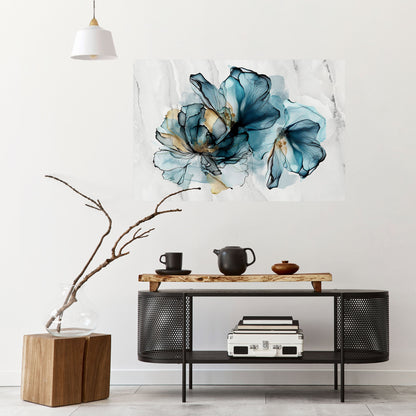 ELEGANTE AQUARELLE Poster orizzontale staccabile e attaccabile