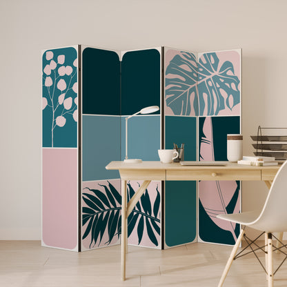 COMBINATION OF SHAPES Decorative 5-Panel Room Divider