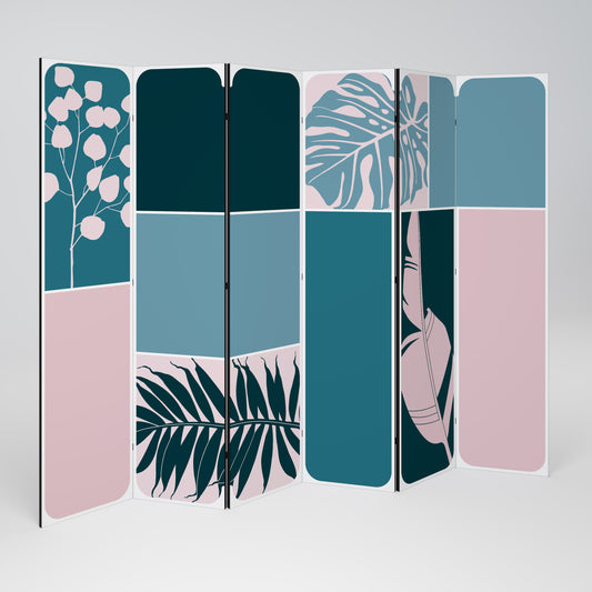 COMBINAZIONE DI FORME Divisorio decorativo a 6 pannelli