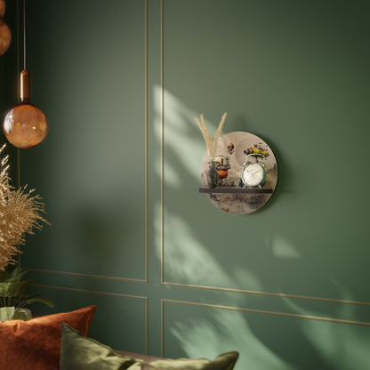 MACHINARIUM MACHINES Round Art Shelf In Black Finish