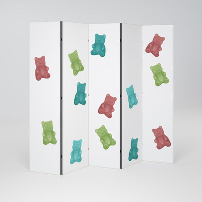 GUMMY BEARS Decorative 5-Panel Room Divider