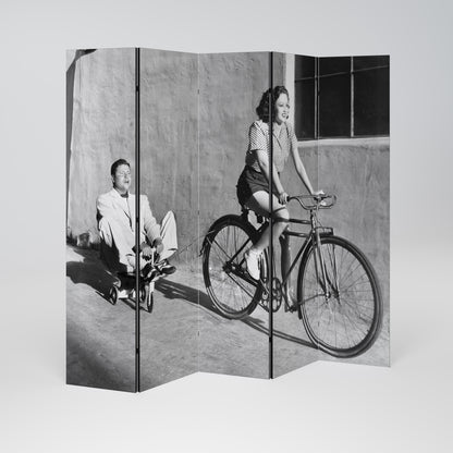 HAPPY JOURNEY Decorative 5-Panel Room Divider