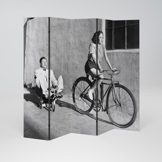 HAPPY JOURNEY Decorative 5-Panel Room Divider