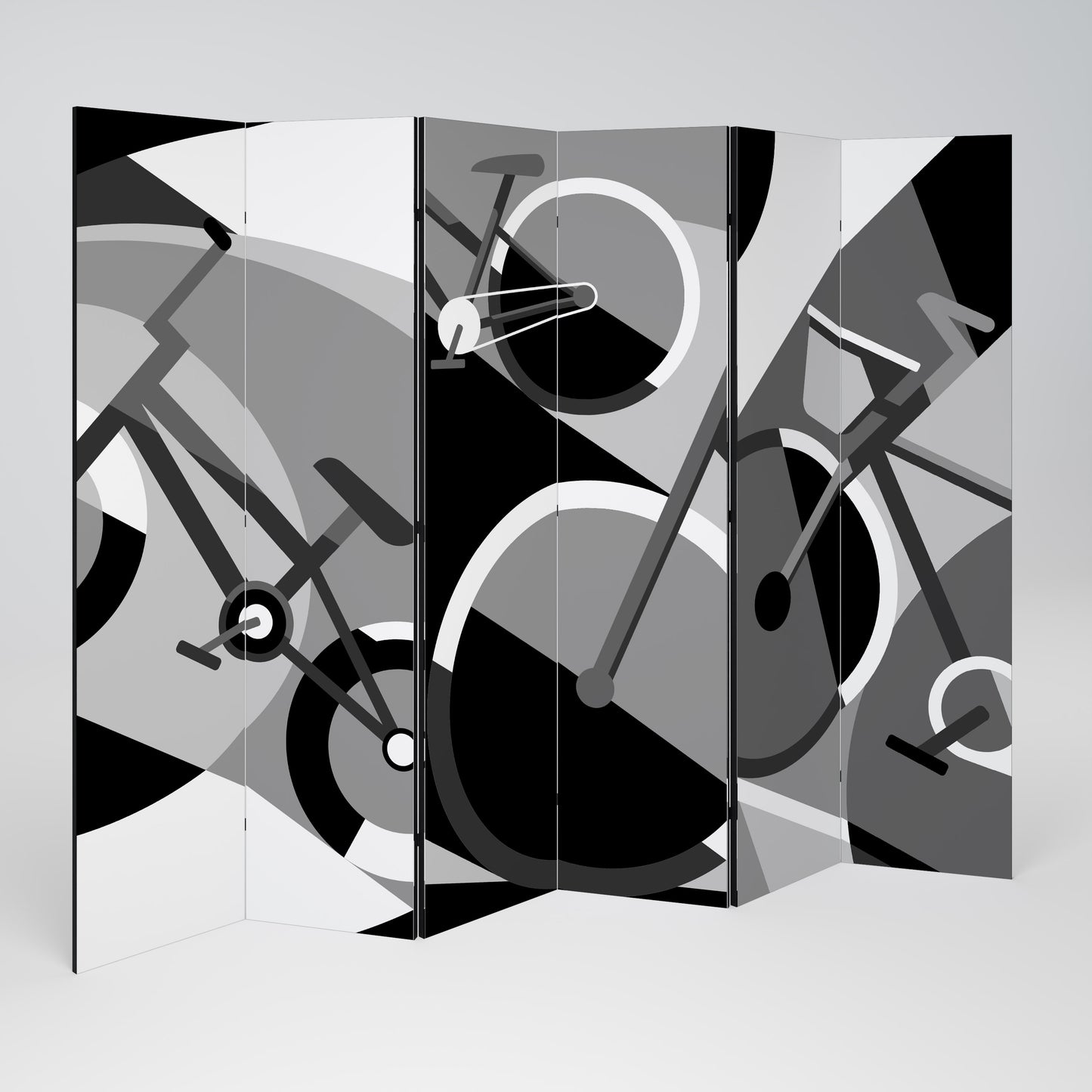 BIKE ENERGY Divisorio decorativo per ambienti a 6 pannelli