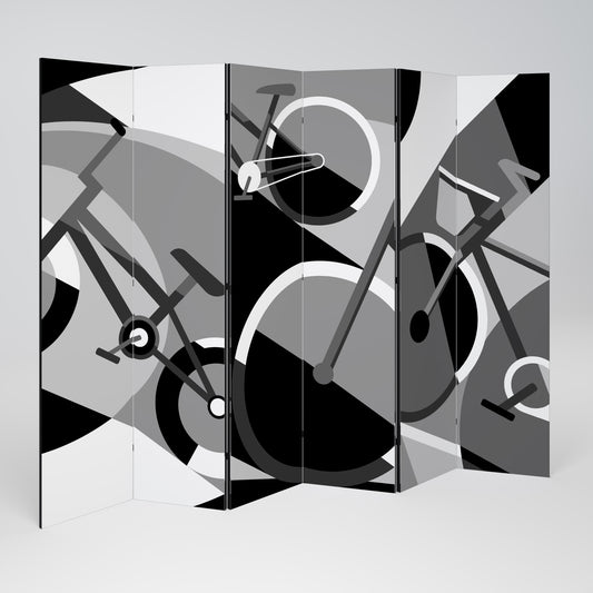 BIKE ENERGY Divisorio decorativo per ambienti a 6 pannelli