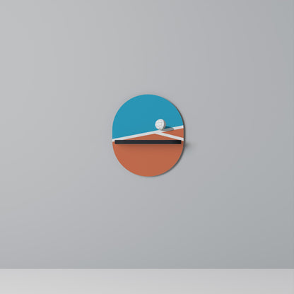 VOLLEYBALL TIME Oval Art Shelf In Black Finish