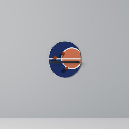 BASKETBALL CHALLENGE Oval Art Shelf In Black Finish