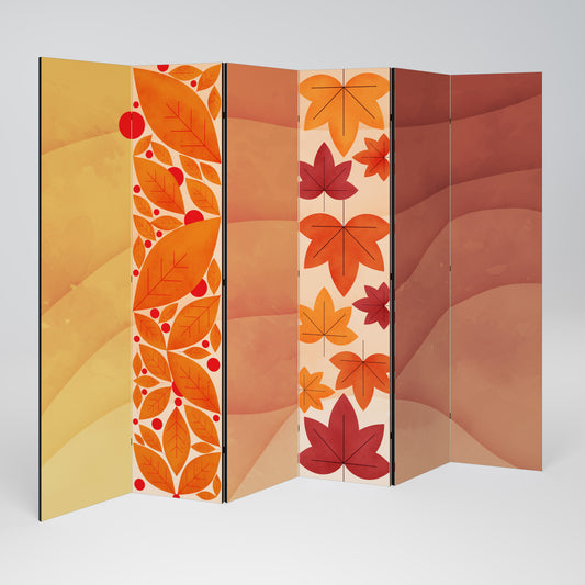 VIBRANTE FALL FOLIAGE - Divisorio decorativo per ambienti a 6 pannelli