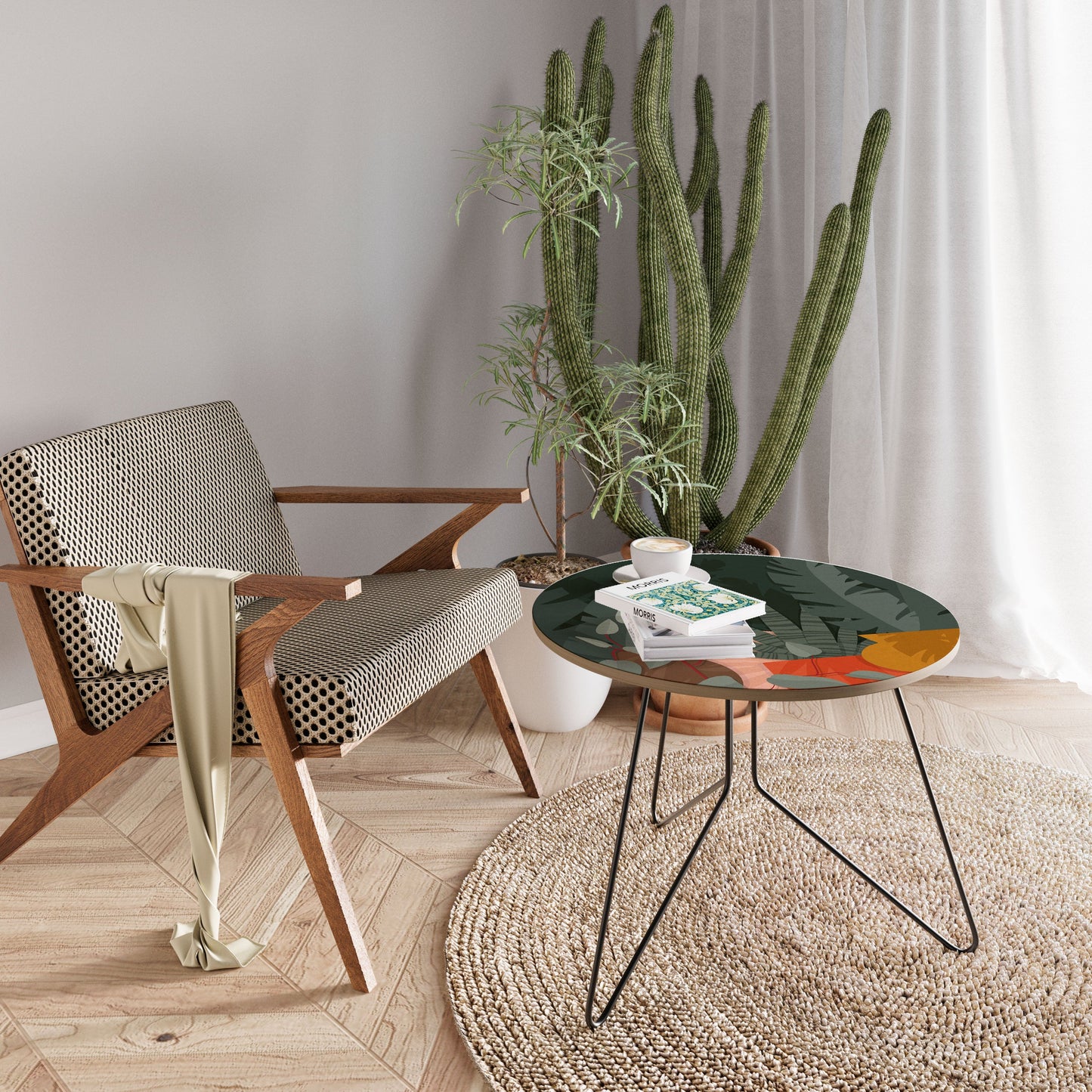 TROPICAL COMPOSITION Large Coffee Table