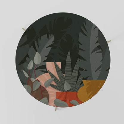 TROPICAL COMPOSITION Tavolino da Caffè Ø69