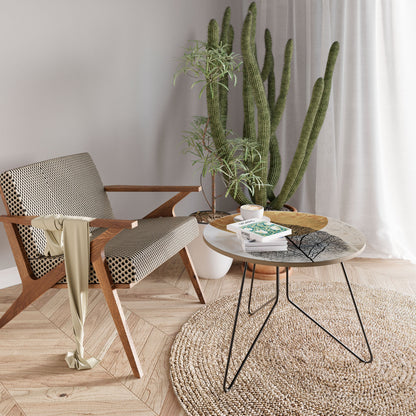 GOLD NERVATIO Tavolino da Caffè Ø69