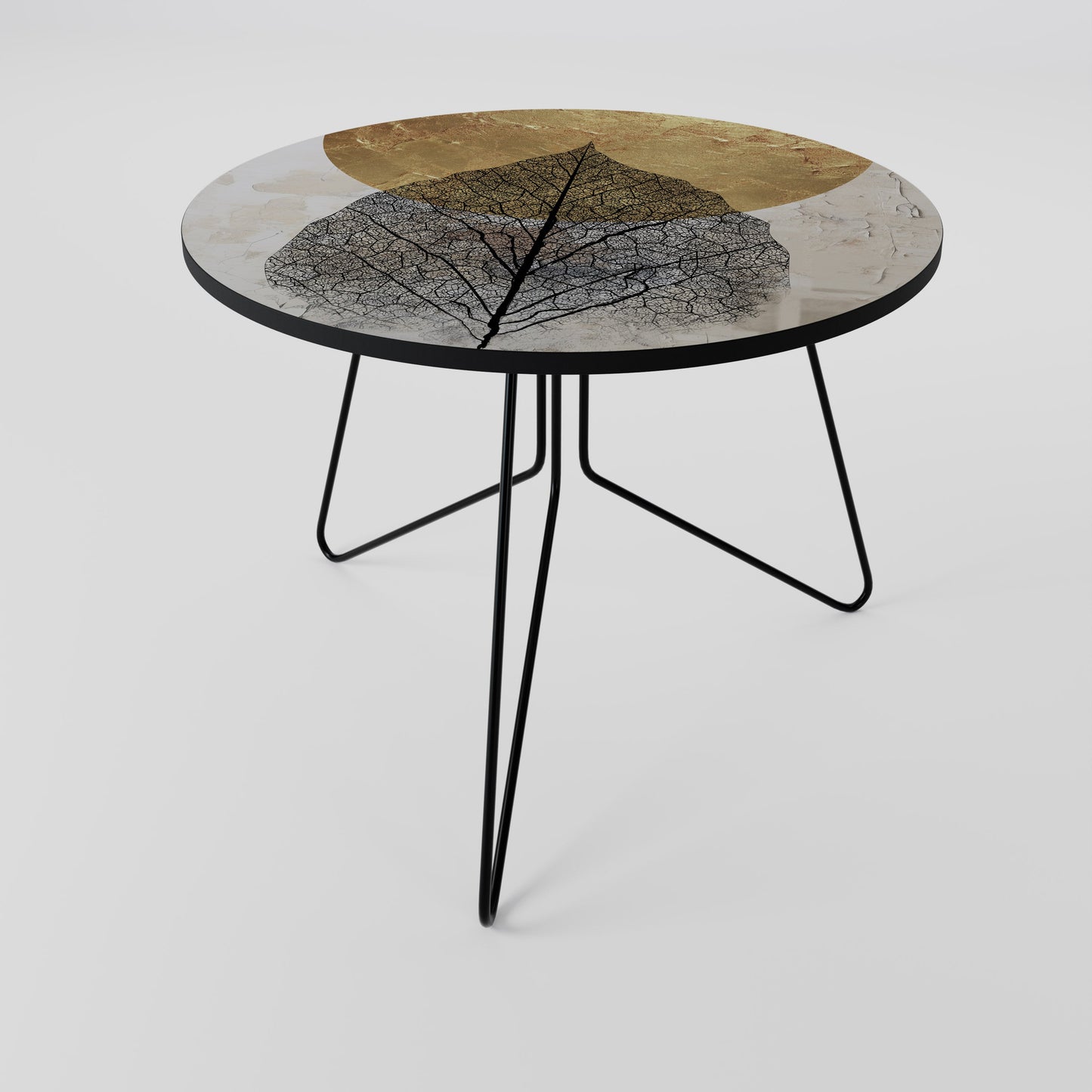 GOLD NERVATIO Tavolino da Caffè Ø69