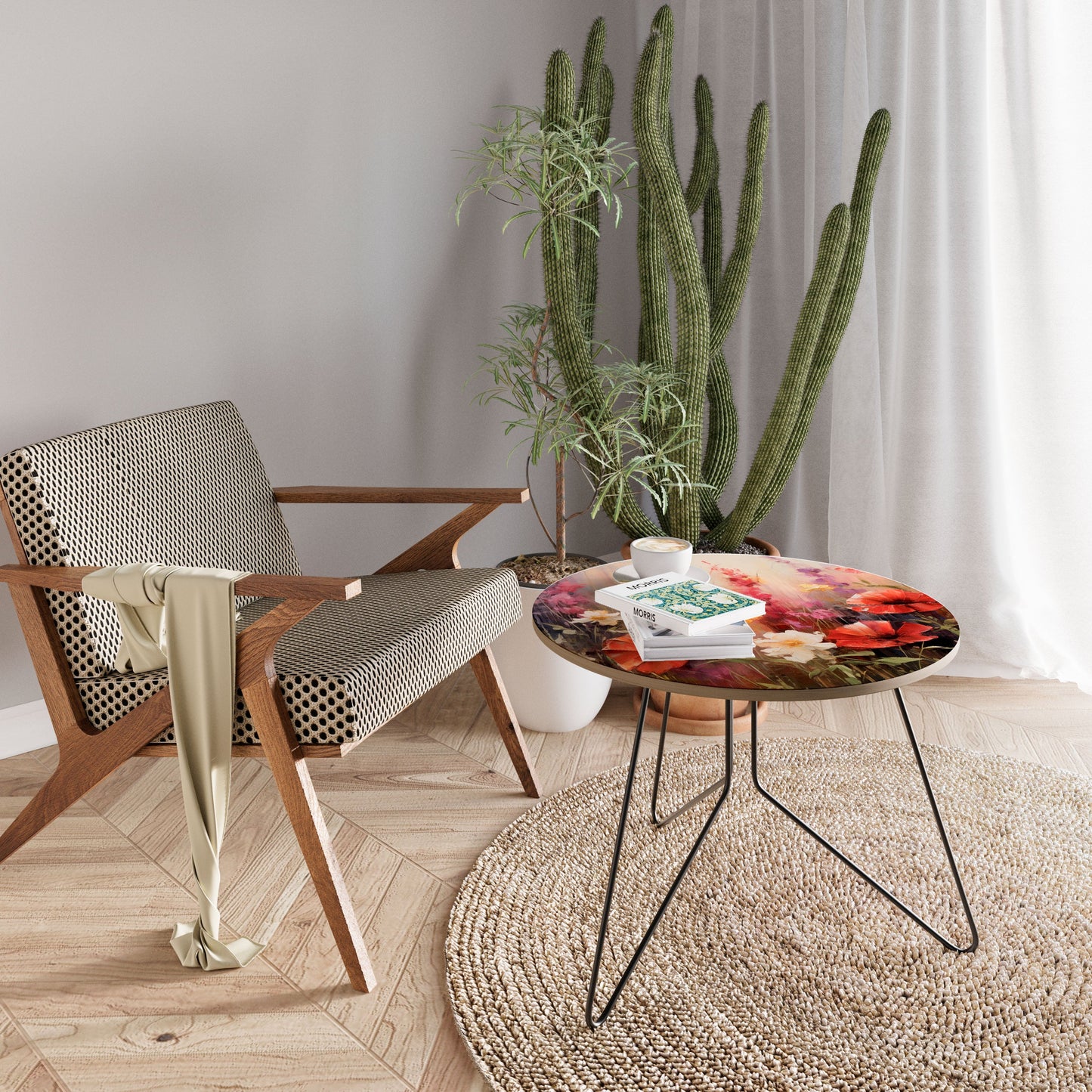 VIBRANT BLOOM SYMPHONY Tavolino da Caffè Ø69