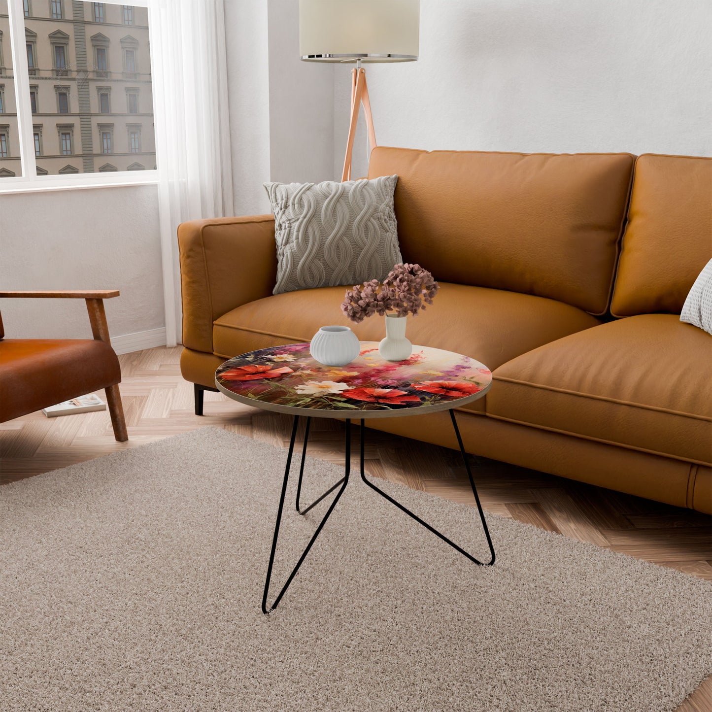 VIBRANT BLOOM SYMPHONY Tavolino da Caffè Ø69