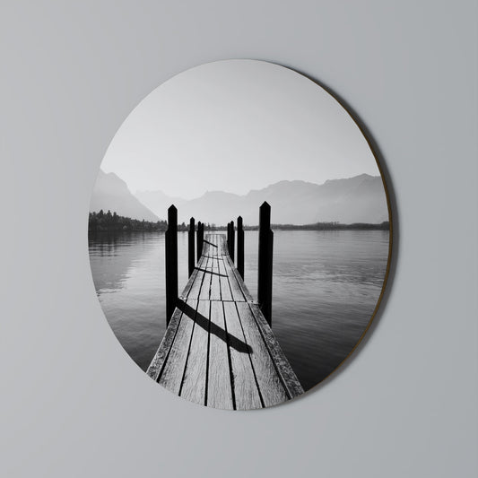 WALK INTO THE DEEP Round Wall Art