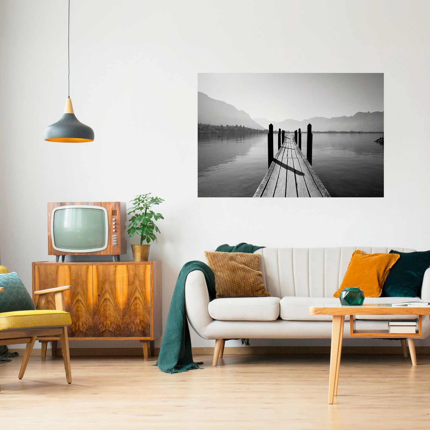 WALK INTO THE DEEP Peel and Stick Horizontal Poster