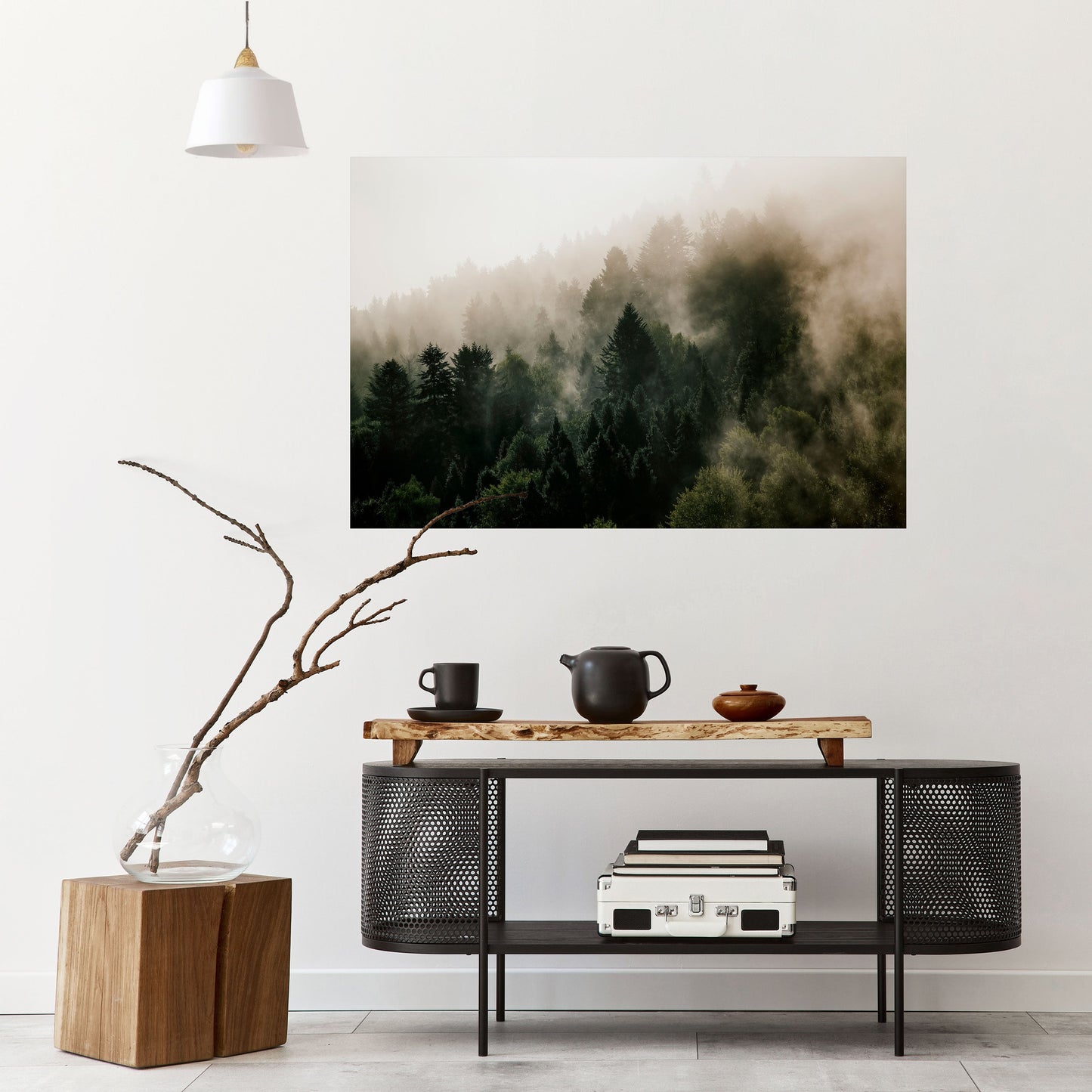 Poster orizzontale staccabile e attaccabile MISTY HIGHLANDS